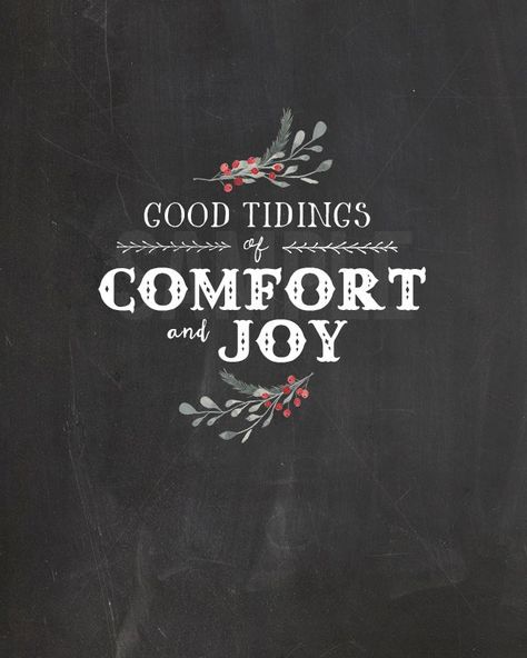 "Good tidings of comfort and joy!" Be sure to print a copy of this beautiful Christmas Chalkboard Printable. livelaughrowe.com Christmas Chalkboard Ideas, Stephen Ministry, Christmas Devotions, Merry Christmas Chalkboard, Shrine Ideas, Vintage Farmhouse Christmas, Tidings Of Comfort And Joy, God Rest Ye Merry Gentlemen, Christmas Luncheon