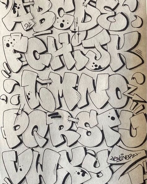 Air Brush Lettering, Graffiti Lettering Alphabet Fonts Style, Graffiti Lettering Alphabet Fonts, Wildstyle Graffiti Sketch, Gang Letters, Graphitti Letters Fonts, Cool Lettering Fonts, Abc Lettering, Graffiti Letters Styles