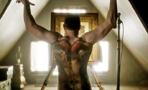 Richard Armitage as the Red Dragon in Hannibal Hannibal Red Dragon, The Great Red Dragon, Great Red Dragon, Guy Of Gisborne, Red Dragon Tattoo, The Red Dragon, Francis Dolarhyde, Bryan Fuller, Dragon Movies