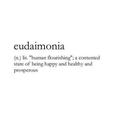 Word of the Day:  Eudaimonia ⠀ ⠀ In Greek philosophy, Eudaimonia means to fulfil our unique potential as human beings. ----------------------------------------⠀ We'd love to see how you might use any of our words of the day. Send us your thoughts; the most poetic, funniest or otherwise best will be featured on our feeds and (later this year) our magazine.⠀ .⠀ .⠀ .⠀ #WordoftheDay #Greek #fulfil #happiness #writers #competition #readers #writerscommunity #creativewriting Happiness In Different Languages, Words That Mean Happiness, How To Be A Human Being, Greek Phrases And Meanings, Unique Greek Words, Self Realization Tattoo, My Only Competition Is My Potential, Featured Name Ideas, Greek Words With Deep Meaning