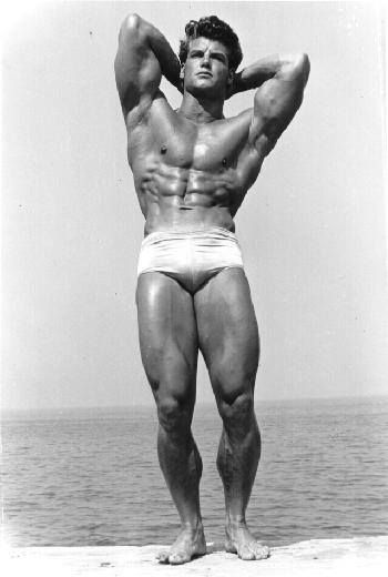 Steve Reeves Steve Reeves Workout, Standing Calf Raise, Seated Calf Raise, Steve Reeves, Military Press, Workout Days, Vintage Muscle, Body Builder, Cover Model