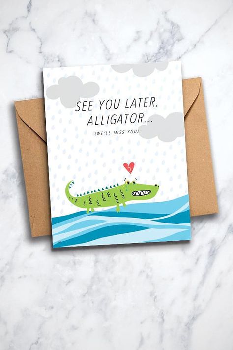 Printable Goodbye Card Sad New Job / Moving Greeting Card Goodbye Card Coworker, Goodbye Greeting Card, We’ll Miss You Cards, We'll Miss You Card, Moving Cards For Friends, Diy Farewell Cards, Sorry Your Leaving Card Ideas, We Will Miss You Cards, Farewell Card For Teacher