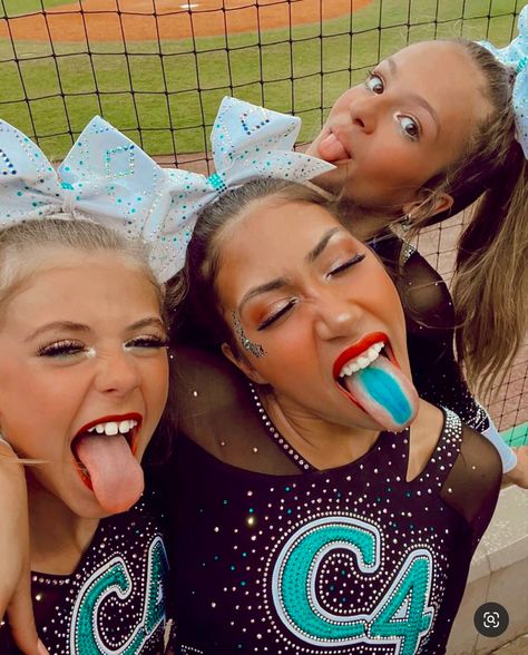 All Star Cheer Makeup, Cheer Competition Makeup, Cheer Makeup Competitive, Summit Cheer, Great White Sharks Cheer, Senior Elite, Competition Makeup, Cheer Makeup, Allstar Cheer