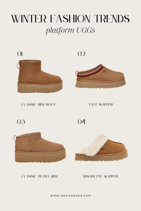 winter fashion trends Shoes Fall 2024, Svarta Outfits, Platform Uggs, Buty Ugg, Cute Uggs, Ugg Outfit, Skandinavian Fashion, Skor Sneakers, Ugg Boot