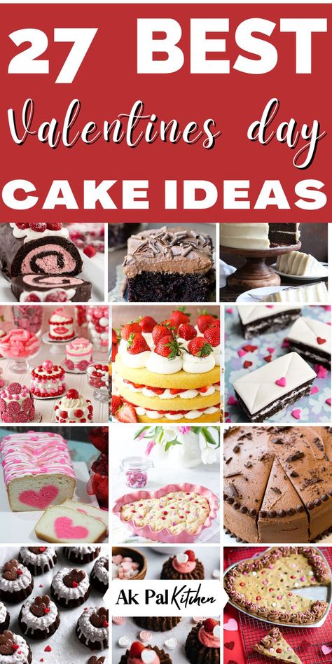 If you are looking for some Valentines Day cake ideas, then look no further! We have compiled a list of some of the most delicious and romantic cakes for you to try this Valentine’s Day. From heart-shaped cakes to decorated cake ideas, we have got you covered. So, what are you waiting for? Get baking! Decorated Cake Ideas, Valentines Day Cake Ideas, Valentines Cake Ideas, Heart Cake Recipes, Cakes Strawberry, Red Wine Chocolate Cake, Red Velvet Cakes, Cake For Him, Valentines Day Cake