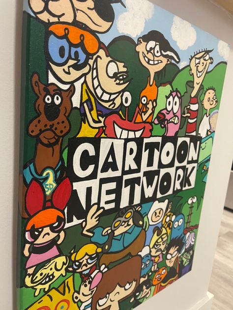 Collage, Cartoon Network, Paintings, Cartoon Network Paintings, Old Cartoon Network, Collage Book, Old Cartoons, Painting Ideas, Acrylic Painting