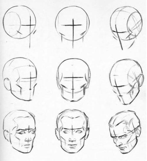 anatomical drawings of heads | Patrick’s Free Art Course – Lesson 04 Anatomy – Exercise H Drawing Hands, Sketches Of Heads, Head Anatomy, Facial Anatomy, Face Anatomy, Drawing Heads, 얼굴 드로잉, Drawing Tutorial Face, 얼굴 그리기