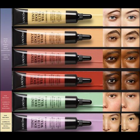 Red Color Corrector, Color Correction Makeup, Skin Tone Makeup, Makeup Order, Makeup For Black Skin, Makeup Artist Tips, Makeup Help, Face Makeup Tips, Winter Makeup