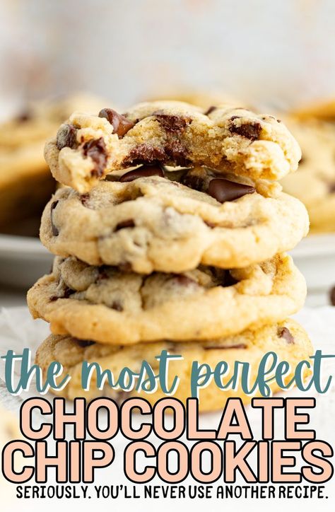 Best Homemade Chocolate Chip Cookies Cookies For Days Chocolate Chip Cookies, Thick Soft Chewy Chocolate Chip Cookies, Best Homemade Chocolate Chip Cookies Recipe, Homemade Gooey Chocolate Chip Cookies, The Softest Chocolate Chip Cookies, Chocolate Chip Cookies Moist, From Scratch Chocolate Chip Cookies, Salted Butter Chocolate Chip Cookies, Super Moist Chocolate Chip Cookies