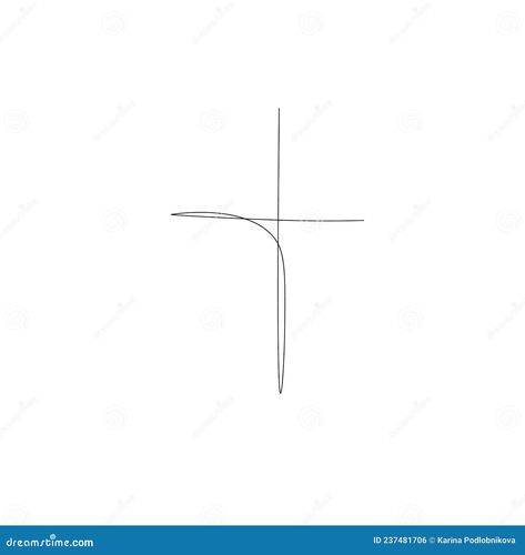 Molde, Faith Line Art, Cross Line Drawing, Simple Cross Drawing, Cross Drawing Simple, Cross Line Art, Fine Line Cross Tattoo, Jesus Carrying Cross, Fingerprint Heart Tattoos