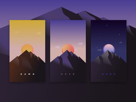 Dawn. Dusk. Dark | Illustration