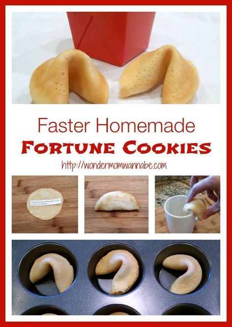 How To Make Fortune Cookies Recipes, Easy Fortune Cookie Recipe, Fortune Cookie Recipe, Home Made Biscuits, Homemade Fortune Cookies, Fortune Cookies Recipe, Dessert Aux Fruits, Fortune Cookies, Läcker Mat