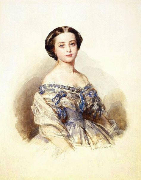 Gods and Foolish Grandeur: Victoria, Princess Royal, Crown Princess Friedrich of Prussia - portraits by Winterhalter Asian History, Victoria Princess Royal, Era Victoria, Young Queen Victoria, Franz Xaver Winterhalter, History Queen, Haunted History, Viking Woman, Historical Women