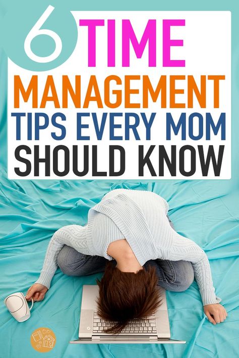 Time Management Tips for Moms! These 6 ways to find more time in every day when you're a busy mom are super simple and they WORK. These time management tips can help moms feel more organized and less stressed. Super smart time management strategies that every mom should know! #timemanagement #stayathomemom #momlife #dailyschedules #productivity Time Management For Working Moms, Time Management Tips For Moms, Mother Tips, Mum Hacks, Mom Organization, Successful Habits, Mom Time Management, Organize Life, Motherhood Tips