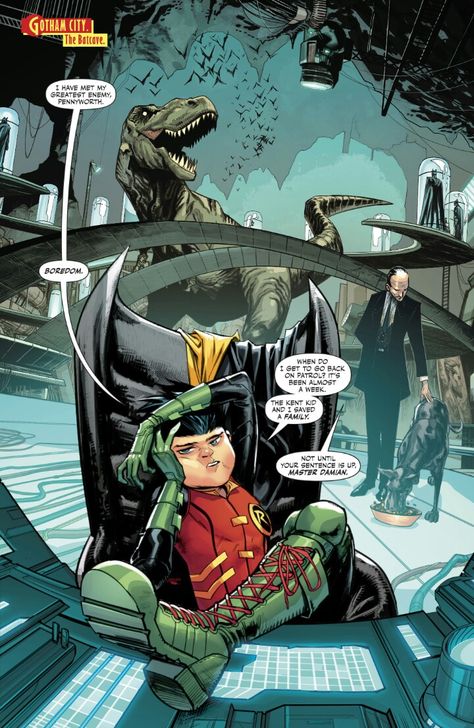 Robin's Greatest Enemy Supersons Comic, Damian Wayne Batman, Alfred Pennyworth, Son Of Batman, Super Sons, Super Hero Shirts, Compression Shirts, I Am Batman, Batman And Robin