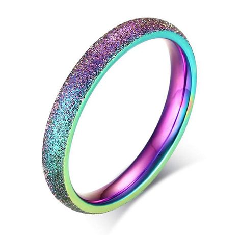 Stainless Steel 3mm Sand Blast Finish Rainbow Classic Dome Ring for Women >>> Great having you for having visited our photo. (This is an affiliate link) #statementrings Rainbow Rings Engagement, Simple Stacking Rings, Real Engagement Rings, Rainbow Band, Rainbow Metal, Rainbow Rings, Dome Ring, Promise Rings For Her, Discount Jewelry