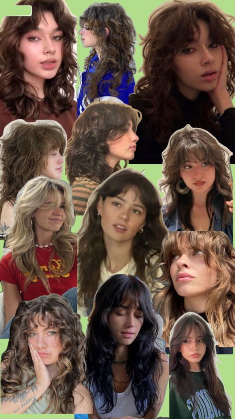 lots of layers and wispy bangs Layers And Wispy Bangs, Long Layered Curly Hair, Haircut Inspo, Layered Curly Hair, Lots Of Layers, Curly Bangs, Hair Inspiration Short, Face Shape Hairstyles, Wavy Haircuts