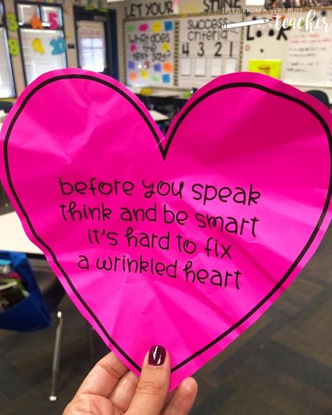 Wrinkled Heart, Kindness Lessons, Friendship Lessons, Friendship Activities, School Counseling Activities, Kindness Projects, Kindness Challenge, Kindness Activities, Counseling Lessons