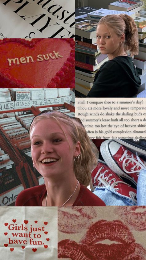 90s Study Aesthetic, Kat Stratford Pictures, Kat Stratford Reading List, Cat Stratford Aesthetic, Kate Stratford Aesthetic, Kat Stratford Aesthetic Wallpaper, How To Be Like Kat Stratford, 90s Feminist Aesthetic, Kay Stratford Aesthetic