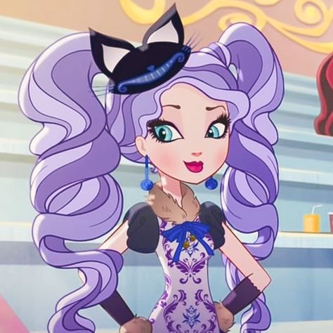 Kitty Cheshire Icon, Ever After High Kitty Cheshire, Icons Pfp Aesthetic, Kitty Cheshire, Ever After High Rebels, Beverly Hills Chihuahua, Monster High Pictures, Raven Queen, Icons Pfp