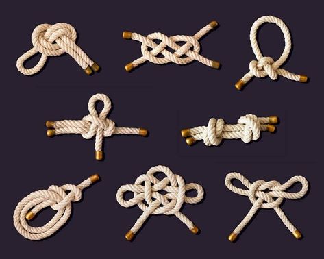 Sailing Knots, Fashion Major, Types Of Knots, Loop Knot, Macrame Mandala, Nautical Knots, Sailor Knots, Crafts Home Decor, Diy Macrame Plant Hanger