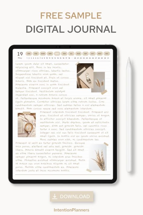 Daily Digital Journal, Organisation, Goodnotes Journaling Template, Good Notes Diary Template, Free Goodnotes Templates Journal, Good Notes Journal Template, Goodnotes Free Journal Template, Journal Template Aesthetic Ipad, Goodnotes Gratitude Journal