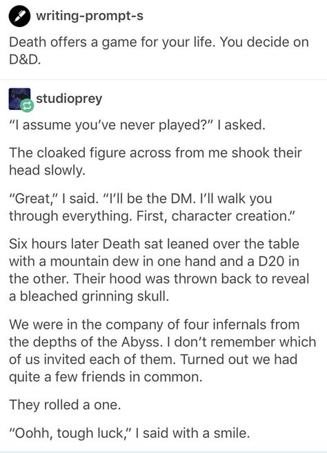 D&D writing prompt - Imgur Dnd Character Prompts, D D Funny, Writing Prompts Funny, Dungeons And Dragons Memes, Dnd Funny, Dragon Memes, Writing Promts, Writing Prompts For Writers, Tumblr Post