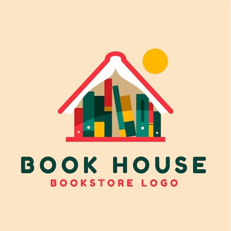 Logo For Bookstore, Library Branding Design, Library Logo Design Ideas, Logo Design Book, Library Graphic Design, Bookstore Logo Design, Logo Bookstore, Literature Logo, Bookstore Branding