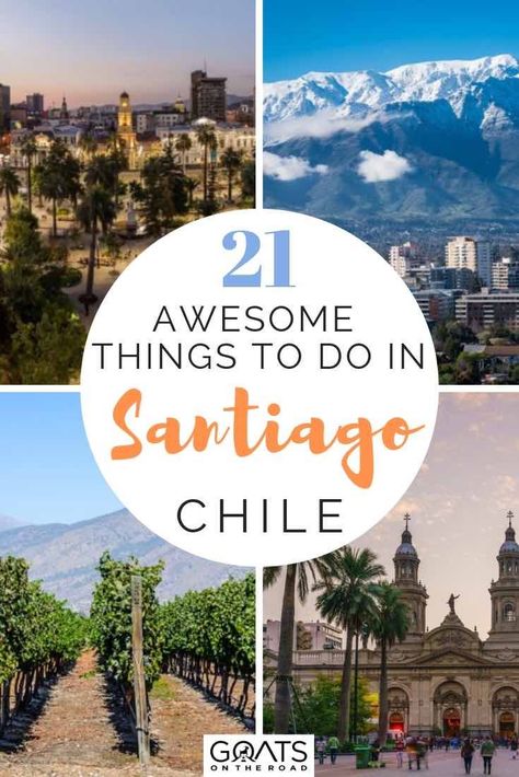 Looking for things to do in Santiago, Chile? We’ve got the ultimate guide for you, including wineries to enjoy, museums to explore, delicious seafood to eat, street walking tours and more! Climb the Santa Lucia Hill, or get out in the mountains, this is one travel destination you need to visit! | #santiago #visitchile #wanderlust #prettycities Street Walking, Visit Chile, South America Travel Destinations, Chile Travel, Santiago Chile, Santa Lucia, Travel South, South America Travel, Safe Travel