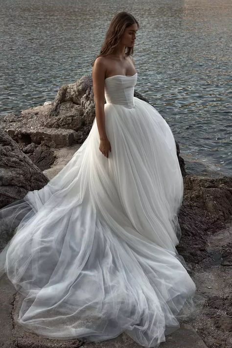 Beach Wedding Dresses, Wedding Dress Spaghetti Straps, Wedding Dress Backs, Neck Corset, Wedding Dresses A, Wedding Dresses A Line, Bridal Gallery, Dresses A Line, Weeding Dress