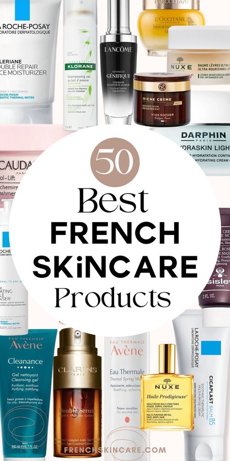 Discover the ultimate French skincare collection featuring luxurious creams, serums, and masks for a radiant complexion. Elevate your skincare routine with these top 50 products from France, known for their quality ingredients and effective results. Unlock the secrets to glowing skin with the best of French beauty at your fingertips. #FrenchSkincare #BeautyEssentials European Skincare Products, Best French Beauty Products, Best French Skincare Products, French Skincare Routine, French Skincare Products, Hairstyle Tricks, Simpla360 Serum, European Skincare, French Beauty Products