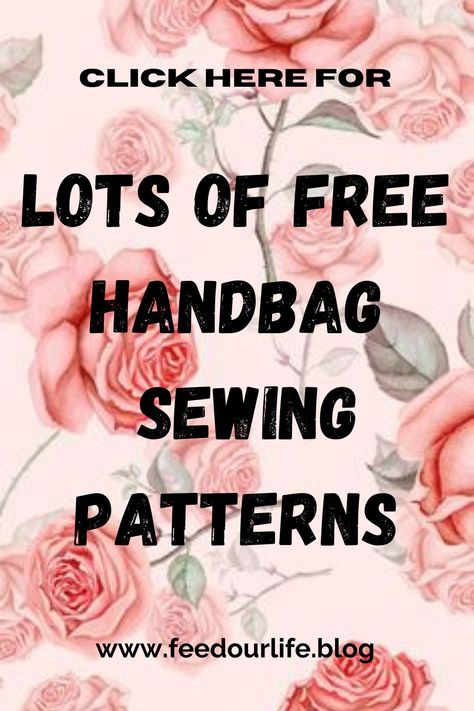 Get access to lots of handbag, clutch, back pack, purse and pouch sewing patterns. #handbagsewingpatterns #bagsewingpatterns #freesewingpatterns #freebagpatterns #bagpatterns #feedourlife Couture, Easy Handbag Patterns Free Sewing, Crochet Pattern Handbag, Free Hand Bag Sewing Patterns, Sewn Purse Patterns, Cloth Purse Patterns, Patterns For Purses Free, Free Handbag Sewing Patterns, Handmade Handbags Patterns