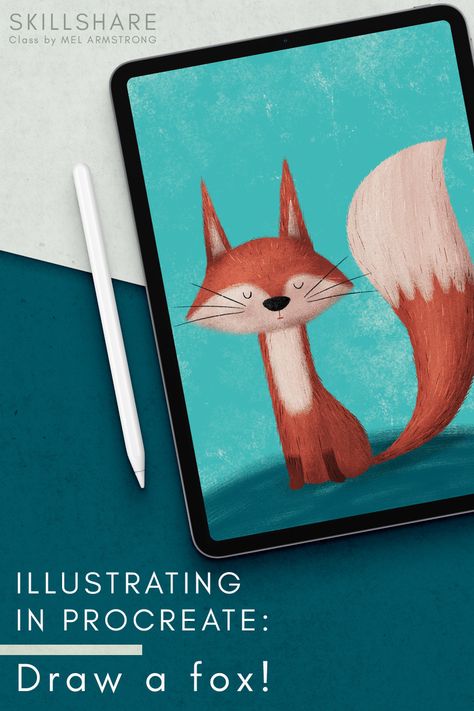 Learning Procreate, Procreate Textures, Procreate Sketching, Character Tips, Mel Armstrong, Drawing In Procreate, Procreate Ipad Tutorials, Fox Character, Ipad Painting