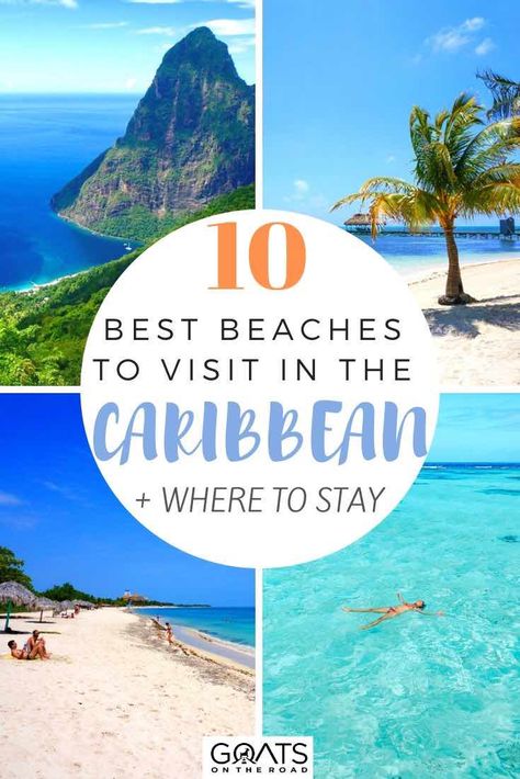 Planning a winter or summer vacation? We’ve listed the best beaches in the caribbean for you to choose from! Whether you want to visit a beautiful island and go snorkeling, be surrounded by the pitons in St Lucia, or head to the lush paradise island of Grenada, we’ve listed the best Caribbean beaches and where to stay for each. | #paradise #caribbeanbeaches #stlucia Best Islands To Visit In Caribbean, Caribbean Travel Destinations, Carribean Vacation, Best Caribbean Islands, Caribbean Life, Carribean Islands, Best Island Vacation, Travel Caribbean, Best Beaches To Visit