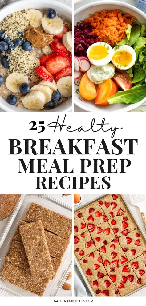 Breakfast Food Prep Healthy, Meal Prep 3 Meals A Day, Healthy Energy Breakfast Ideas, Simple Meal Prep Breakfast, Healthy Breakfast Recipes Make Ahead, On The Go Healthy Meals, Easy Cheap Healthy Breakfast, Packed Breakfast Ideas For Work, Healthy Breakfast Grab And Go