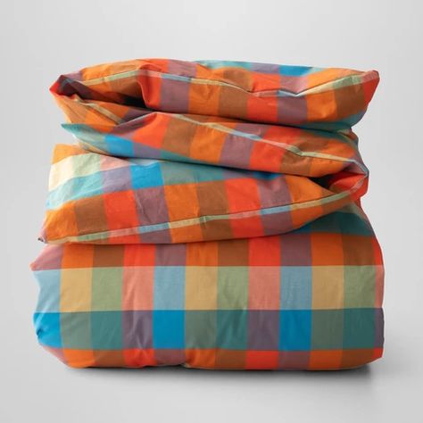 Duvets – Schoolhouse Plaid Duvet Cover, Plaid Shower Curtain, Hallway To Bedrooms, Plaid Bedding, Cottage Witch, Colorful Bedding, The Catskills, Plaid Pillow, Old Bricks