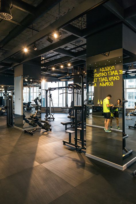 PALESTRA Fitness Club (full project) on Behance Fitness Design Gym, Gym Lighting, Gym Design Interior, Gym Club, Gym Interior, Best Home Gym, Home Gym Design, Gym Room, Gym Decor