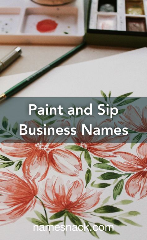 10 creative name ideas for your paint and sip business. Logos, Paint And Sip Business Ideas, Creative Names For Art Business, Paint And Sip Business, Art Lounge, Paint Program, Free Logos, Color Lessons, Choosing Paint