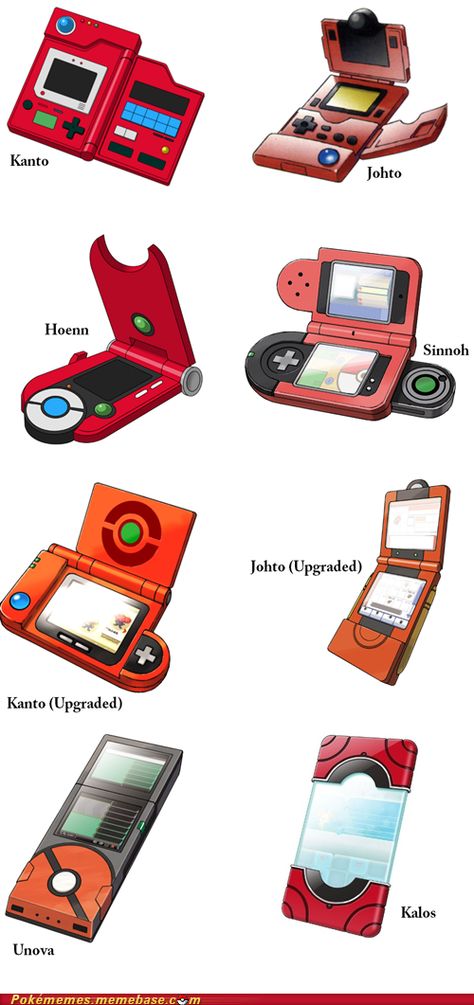 Its interesting how even in the world of Pokemon  technology gets better and better Gameboy Pocket, Gijinka Pokemon, Mega Pokemon, Gameboy Color, Pokemon Pins, Pokemon Pokedex, Pokemon Pokemon, Pokémon Master, Pokemon Memes