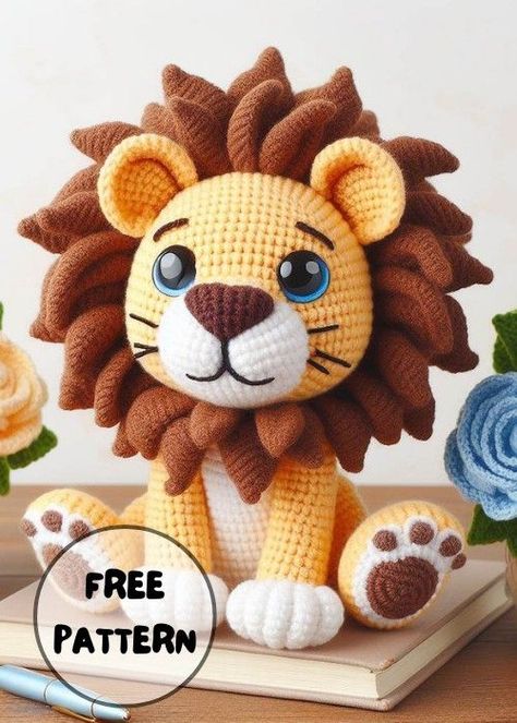 Crochet The Lion King Amigurumi Crochet Kitten Pattern Free Amigurumi, Crochet Wild Animals, Lion Crochet Pattern Free Amigurumi, Crochet Tiger Pattern Free Amigurumi, Crochet Lion Pattern Free Amigurumi, Crochet Amigurumi Patterns Free, Amigurumi Penguin Free Pattern, Amigurumi Lion Free Pattern, Toy Crochet Patterns Free