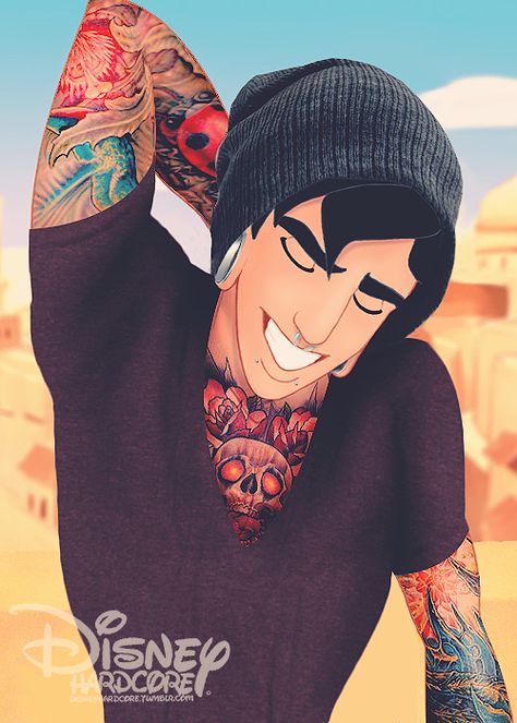 Sexy tatted up Aladdin Disney, Disney Characters