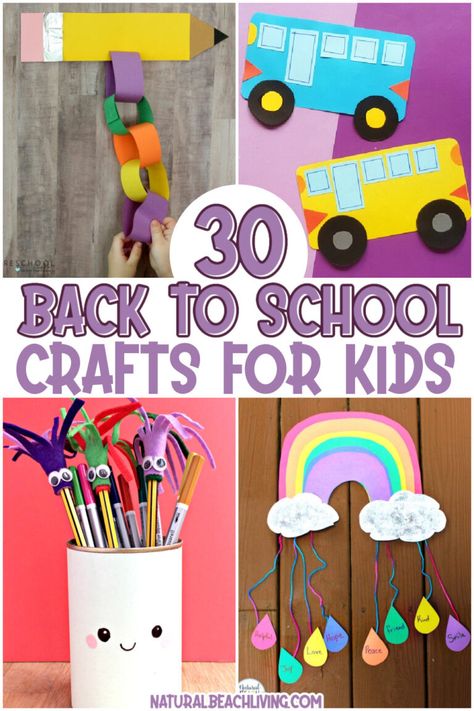 School Crafts For Kids, Pill Bottle Crafts, Back To School Crafts For Kids, Diwali Crafts, August Crafts, Kids Work, Back To School Art, Back To School Crafts, Back To School Kids