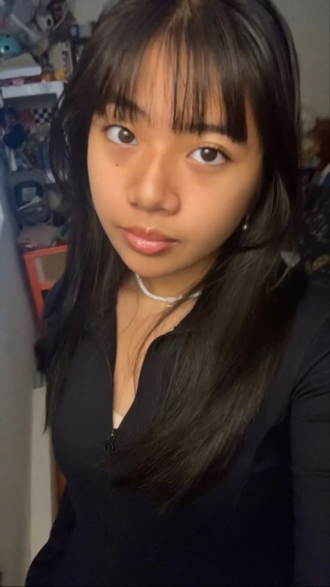 Khmer, Asian girl, Bangs, Black hair Filipino Skin Tone, Half Latina Half Asian, Black And Filipino Women, South East Asian Face Claim, Black Asian Women, Latina Asian Mixed Girl, Half Korean Half Black, Vietnamese Girl Faceclaim, Face Claims Asian