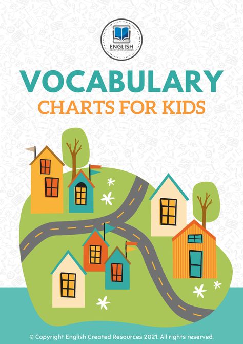 Vocabulary_Charts_For_Kids_Copyright_English_Created_Resources_2021.pdf Montessori, Vocabulary Development Activities, English Created Resources, English Books For Kids, Vocabulary Meaning, Second Language Teaching, English Books Pdf, Increase Vocabulary, English Learning Books