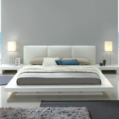 Recamaras King Size, Low Profile Bed, Platform Bedroom Sets, Platform Bedroom, Bed Platform, Bed King, Low Bed, Queen Platform Bed, California King Bedding