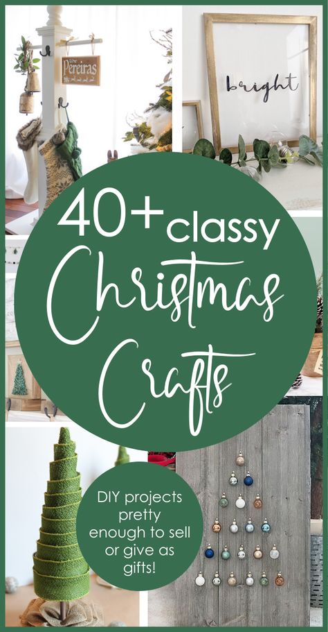 Natal, Christmas Craft Diy, Kerajinan Diy, Christmas Crafts Diy Projects, Christmas Crafts To Sell, Handmade Christmas Crafts, Cool Wood Projects, Christmas Crafts For Adults, Classy Christmas
