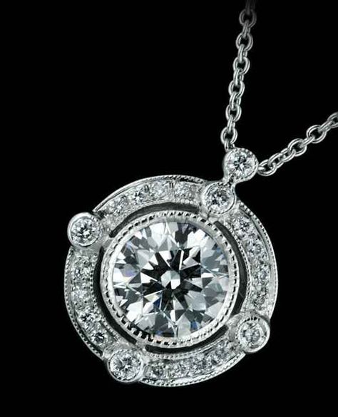 Ohh, well, I like a little bit of flash too.  Beverly K Halo bezel pendant K Pendant, K Jewelry, Diamond Jewelry Earrings, Shiny Jewelry, Diamond Pendants Designs, Diamond Jewelry Designs, Diamond Solitaire Necklace, Halo Pendant, Gold Diamond Necklace