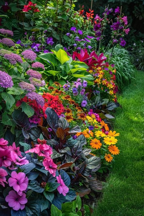 The Best Perennials for a Low-Maintenance Backyard Small Backyard Low Maintenance Landscaping, Low Maintainance Garden, Front Yard Low Maintenance Landscaping, Backyard Flower Garden Ideas, Low Maintenance Landscape Ideas, Low Maintenance Garden Ideas, Low Maintenance Landscape, Driveway Border, Lush Backyard