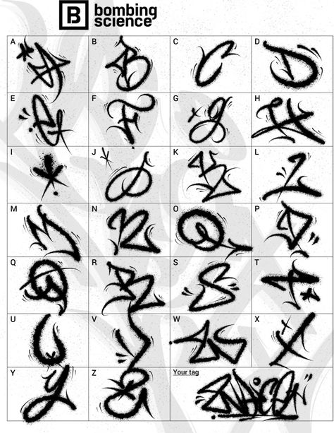 Spray Paint Writing, Wildstyle Graffiti Sketch Alphabet Letters, Tag Ideas Graffiti, Do It Yourself Tattoo, Graffiti Font Alphabet, Top Free Fonts, Fonts For Logos, Font Graffiti, Typography Sketch