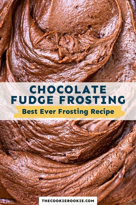 Chocolate Fudge Cake Filling Recipe, Peanut Butter Fudge Frosting, Chocolate Fudge Frosting Recipe, Fudge Frosting Recipe, Fudge Cake Filling, Fudge Icing Recipe, Homemade Chocolate Fudge, Chocolate Fudge Icing, Chocolate Goodies